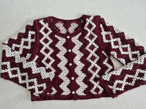 Crochet Knit Cardigan