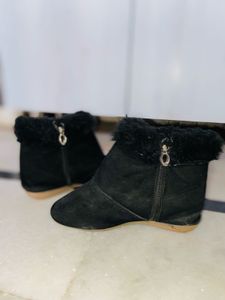 Black Suede Ankle Boots