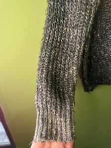 Golden and Green Colour Sweater For Girls