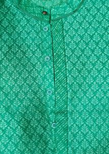 Festive Green Chikan Work Kurta Pajama Set For Men