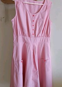 Cotton knee length dress #Sale
