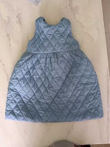Blue Quilted Dress