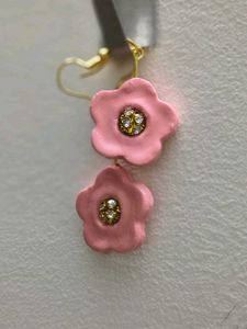 Handmade Floral Clay Earrings Elegant &amp; Lightweigh