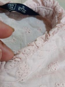 Pink Embroidered Top