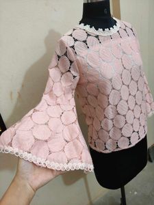 Blush Pink Lace Top
