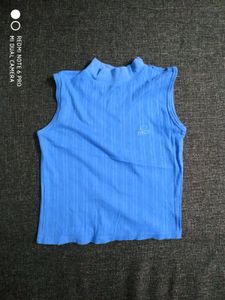 ❗ CLEARANCE ❗ Blue Oakley Mock Neck Tank Top
