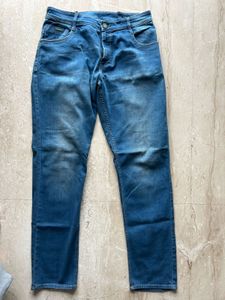 Blue Denim Jeans 38 Size Altered Stretchable To 40