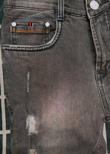 Lightly Washed Distressed Sli...