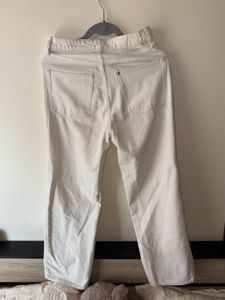 White Straight Leg Jeans
