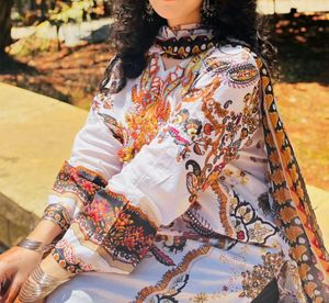 Pakistani-Lawn Suit with  Duppata