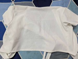 White Wrap Up Top