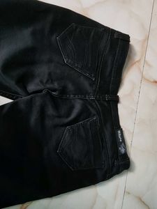 Black Straight Leg Jeans