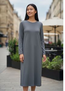 loose dress 2 tone color