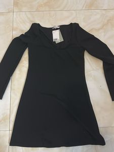 H&amp;M Black Mini Dress - Size S
