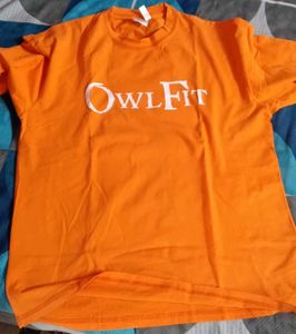 OwlFit Orange Graphic T-Shirt