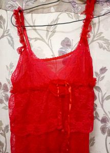Red Lace Sleep Over