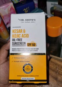 Dr. Sheth's Kesar & Kojic Acid Sunscreen SPF 50