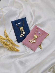 18K GOLD PLATED DESIGNER CHAIN WD PENDANT