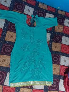 Sky Blue Suit For Girls