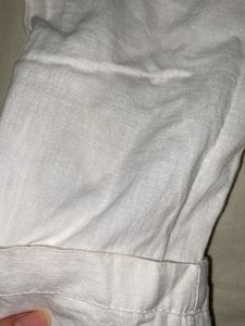 White Linen Pants - Size small Us-6