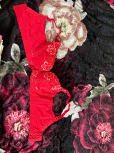 Red Lace Bra