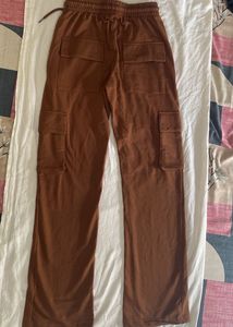 Brown Cargo Utlility Staright Fit Pant