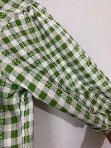 Green Checkered Dress