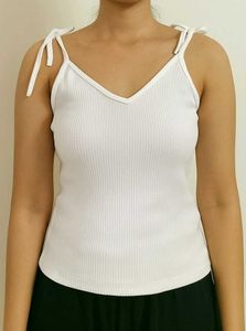 Ribbed Tie-Strap Tank