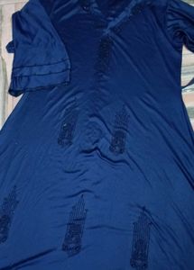 Elegant Blue Ethnic Fabric