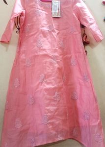 Blush Pink Embroidered Kurta