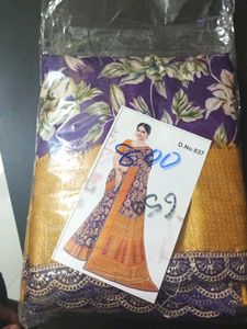 Floral & Gold Saree