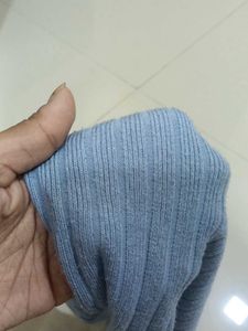 Sky Blue Crop Top