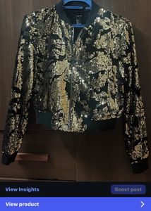 Sequin Bomber Jacket