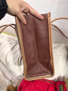 Brown Leather Tote Bag