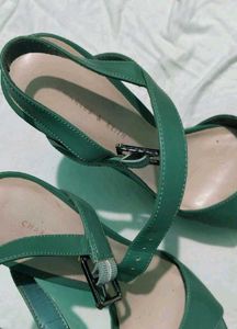 Charles &amp; Keith Heels Combo 2 Pairs – Green Platfo