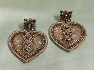 Tish Pink Heart Earrings