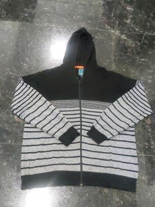 🔥499 Sale 💥All Little Larger Black Hoodie - Size