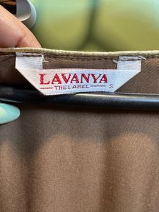 Lavanya Chocolate Brown Silk Long Dress &amp; Dupata