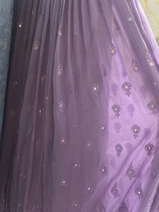 Elegant Purple Ethnic Gown