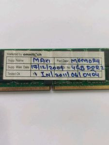 Computer RAM 4GB DDR2
