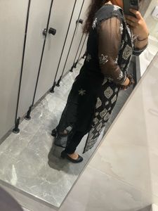 Elegant Black Embroidered Kurta