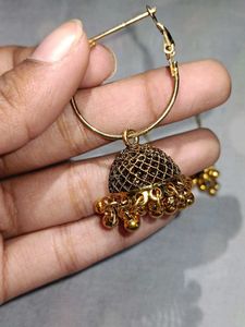 Hoop Jhumka Earrings
