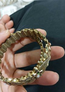 Elegant Bronzish Gold Bangles