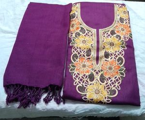 Kashmiri Ari work embroidred woolen salwar suit