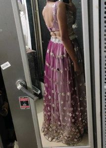Sangeet Wine Lehenga