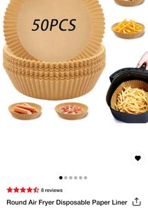Air Fryer Disposable Paper Liners (50-Piece)