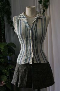 Striped Sleeveless Shirt