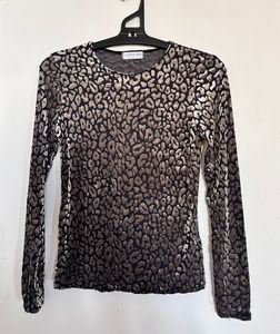 Animal Print Shiny Top