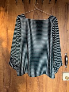 Green Stipped Top