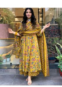 Elegant Printed Kurta Set Not For Coin